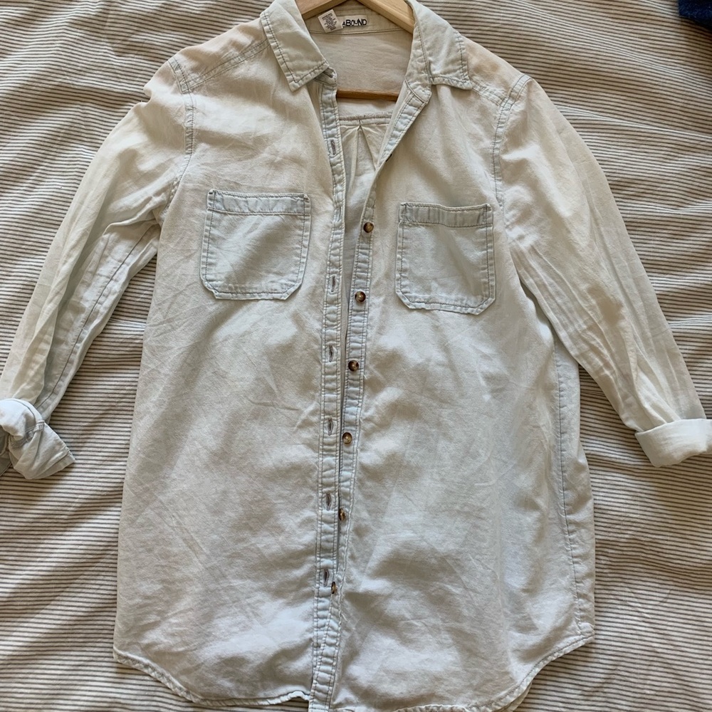 Jean button down shirt